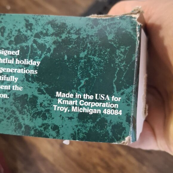 Trim A Home Holiday Ornaments Set 13 Blue Glass Vintage Cottage Cabincore - Picture 5 of 5